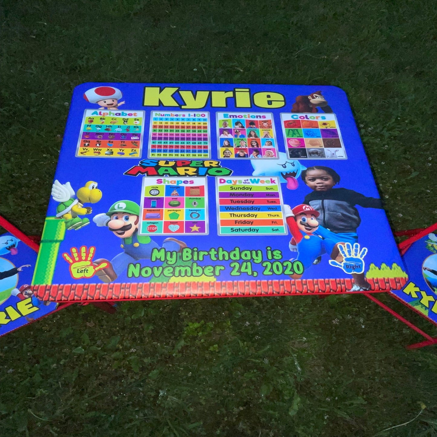 Mario Learning Table