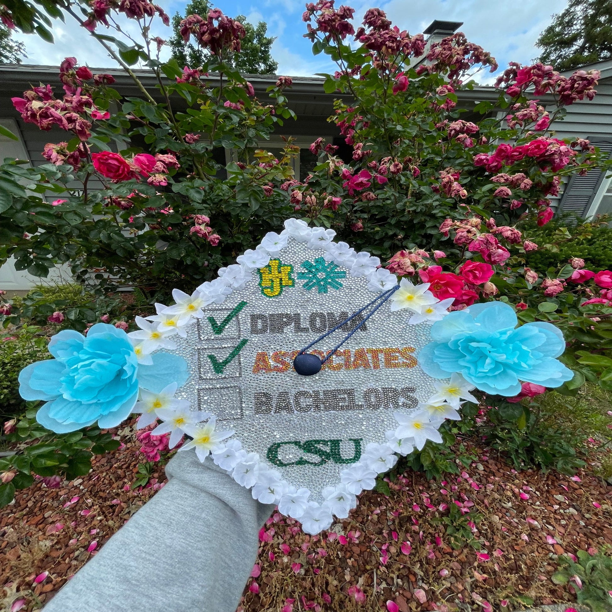 Rhinestone Graduation Cap β Feegee Creations