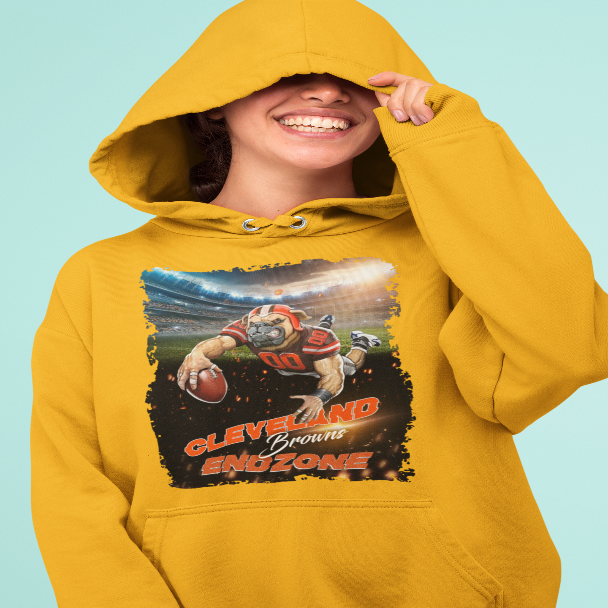 Myles Garrett Orange Cleveland Browns Hoodie Sweatshirt