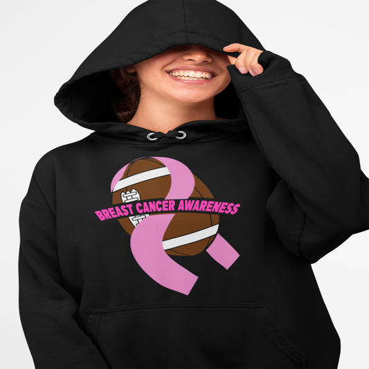 Breast Cancer Football Hoodie